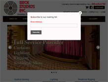 Tablet Screenshot of beckstudios.net